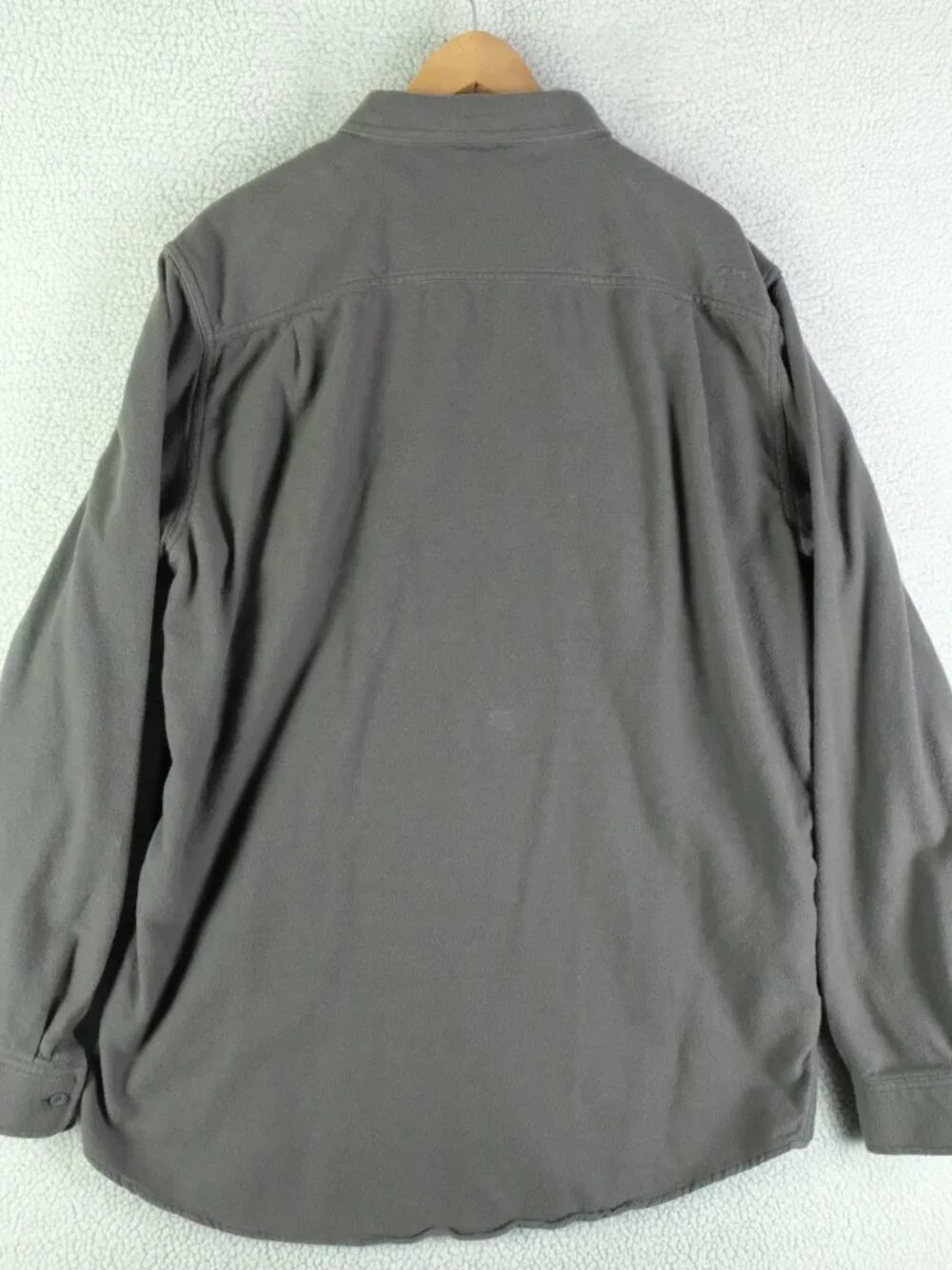 Kuiu Flannel Shirt Mens Extra Large Tall Gray Green Button Up Cotton Wool - Picture 3 of 10